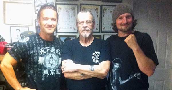 Sifu Jim, Sifu Jeremy and I from his last trip to the garage (fall - 2014)